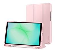 Étui Clapet pour Galaxy Tab A11 Auto-Veille avec Support et Porte Stylet Tech Protect Rose