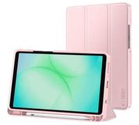 Étui Clapet pour Galaxy Tab A11 Auto-Veille avec Support et Porte Stylet Tech Protect Rose Rose