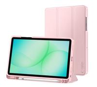 Étui Clapet pour Galaxy Tab A11 Plus Auto-Veille avec Support et Porte Stylet Tech Protect Rose