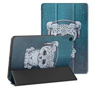 Étui Clapet pour Galaxy Tab A11 Plus Design Chat avec Support et Auto-Veille Tech Protect Vert