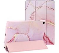 Étui Clapet pour Galaxy Tab A11 Plus Design Marbre avec Support et Auto-Veille Tech Protect Rose champagne Rose champagne