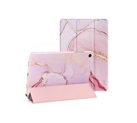 Étui Clapet pour Galaxy Tab A11 Plus Design Marbre avec Support et Auto-Veille Tech-Protect Rose champagne Rose champagne