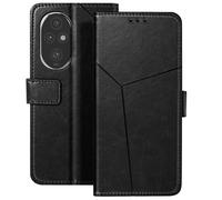 Etui Clapet pour Honor 200 Portefeuille Support Vidéo Noir