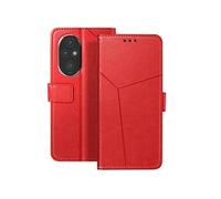 Etui Clapet pour Honor 200 Pro Portefeuille Support Vidéo Rouge