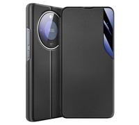 Étui Clapet pour Honor Magic 8 Lite Conception Bi-Matière avec Fonction Support Noir