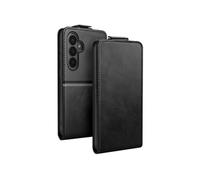 Etui Clapet Vertical pour Galaxy S26 Plus avec Porte-carte et Support Vidéo Noir