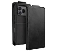 Étui Clapet Vertical pour Honor 600 / 600 Pro avec Porte-carte et Support Vidéo Noir