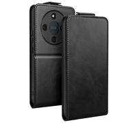 Etui Clapet Vertical pour Honor Magic 8 Lite avec Porte-carte et Support Vidéo Noir