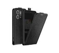 Etui Clapet Vertical pour Oppo Reno 14 Portefeuille Magnétique avec Support Noir
