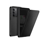 Etui Clapet Verticale pour Realme C75 avec Porte-carte Fermeture Magnétique Noir