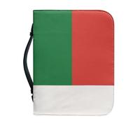 Étui Classique Pour Bible Imprimé Drapeau De Madagascar Grand Format En Cuir Pu Pour L'Église Ou Comme Étui De Protection Pour Bible Avec Poignée Cadeau Parfait Pour Hommes Femmes Pères Mères Amis