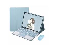 Étui Clavier avec pavé de Touches pour Samsung Galaxy Tab A11 Plus/A11+ 11 Pouces 2025, Clavier Bluetooth Amovible et Souris sans Fil, avec Support pour Stylet