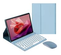 Étui clavier avec souris compatible avec la tablette Lenovo Tab P11 (2e génération) 11,5" 2023 (TB350FU), clavier sans fil détachable et support