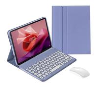 Étui clavier avec souris compatible avec la tablette Lenovo Tab P11 (2e génération) 11,5" 2023 (TB350FU), clavier sans fil détachable et support