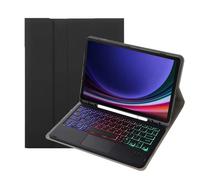 Étui Clavier Bluetooth avec Pavé Tactile et Rétroéclairage - Compatible avec Samsung Tab S10 FE Plus 13.1 pouces 2025