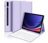 Étui Clavier Bluetooth Violet avec Clavier pour Samsung Galaxy Tab S7 FE 5G 12.4 pouces