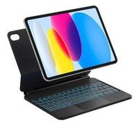 Etui Clavier Magnétique MICREAR pour iPad 11" (2025) & 10.9" (10e Gén) - AZERTY - Pavé Tactile Multi-Touch - Noir