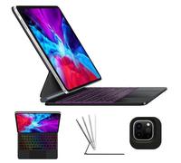 Étui Clavier - MICREAR - iPad Pro 11"" 1/2/3/4th iPad Air 10.9"" 4/5/6th - Rétroéclairage 7 Couleurs - AZERTY - Ultra Slim
