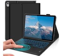 Étui Clavier pavé Tactile pour Lenovo Tab M10 Plus 3rd Gen TB125FU/TB128FU 10.6 Pouces, QWERTZ Clavier Bluetooth Rétroéclairé Détachable avec Étui pavé Tactile pour Lenovo M10 Plus 10.6" 2022