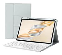 Étui Clavier pour Honor Pad X9a/X9 Pro 11,5 Pouces 2025,Étui Magnétique Rotatif À 360° avec Porte-Crayon,Clavier Bluetooth Détachable À Disposition AZERTY,Gris,Grey