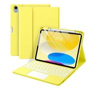 Étui Clavier pour iPad 10,2 Pouces 9e 2021/8e 2020/7e 2019, Pro 10,5 Pouces 2017/Air 3e génération 10,5, rétroéclairé 7 Couleurs, Multi-TrackPad, étui Clavier Amovible avec Support pour Crayon