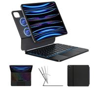 Étui Clavier Pour iPad Air 11""(M2 2024)/(M3 2025) iPad Pro 11""4/3/2/1th iPad Air 10.9"" 5/4th - Rétroéclairage 7 Couleurs - AZERTY