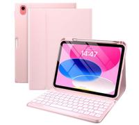 Étui Clavier pour iPad Air 11 Pouces 2025 M3/2024 M2 11 Pouces 6e/7e génération avec Support Folio, Porte-Crayon supérieur et Clavier magnétique Amovible