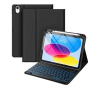 Étui Clavier pour iPad Air 3e génération 2019 et Pro 10,5 2017 avec Support Folio, Porte-Stylo supérieur et Clavier magnétique Amovible