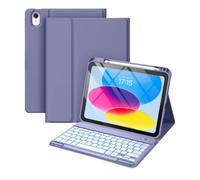 Étui Clavier pour iPad Air 3e génération 2019 et Pro 10,5 2017 avec Support Folio, Porte-Stylo supérieur et Clavier magnétique Amovible