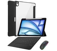 Étui Clavier pour iPad Air 5e/4e génération 10,9 Pouces, avec Souris, étui Fin et élégant avec Clavier Bluetooth pour iPad Pro 11 1re/2e/3e/4e génération 2018/2020/2021/2022