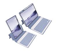 Étui Clavier Pour iPad Mini 6 (6e Génération) 2021 8,3" Avec Support Horizontal Vertical Magnétique Slim Folio Smart Case, Clavier Français Sans Fil Bluetooth Détachable Avec Porte-Stylo,Lavande