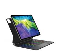 Étui Clavier pour iPad Pro 11"" 1/2/3/4th, iPad Air 4/5/6th - AZERTY - Rétroéclairage 7 Couleurs - Ultra Slim et Léger
