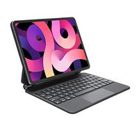 Étui clavier pour iPad Pro 11" (1ère, 2ème, 3ème génération - 2018, 2020, 2021), clavier sans fil Bluetooth iPad Pro 11" avec pavé tactile, étui portefeuille magnétique amovible