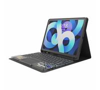 Étui Clavier pour iPad Pro 11 Pouces 2022/2021/2020/2018, Clavier - Pavé Tactile multipoint, rétroéclairage 7 Couleurs, Coque Intelligente Fine, Clavier Bluetooth détachable(Black)