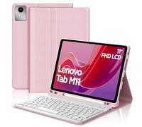 Étui clavier pour Lenovo Tab M11/K11 LTE 11" 2024, magnétique, amovible, sans fil, Bluetooth, étui folio en similicuir avec porte-crayon pour tablette Lenovo M11, fonction veille/réveil automatique
