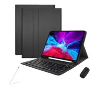 Étui Clavier pour Samsung Galaxy Tab S10 FE 2025 10,9 Pouces / S9 FE 2023 / S9 2023 11 Pouces avec Souris, Coque Fine, Clavier Bluetooth détachable à Touches carrées et Stylet S