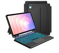 Étui clavier pour Samsung Galaxy Tab S11 2025 11" : 7 couleurs avec pavé tactile rétroéclairé pour tablette Samsung Tab S11 5G | Coque tactile intelligente sans fil magnétique amovible avec