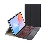Étui Clavier pour Samsung Galaxy Tab S5e 10.5 2019 - Clavier Bluetooth rétroéclairé 7 Couleurs avec pavé Tactile pour SM-T720/T725/T727,Noir,Black Keyboard