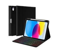 Étui Clavier pour Tablette Honor Pad 10 12,1 Pouces 2025, Clavier Bluetooth sans Fil, étui de Protection en Silicone Souple avec Support, Porte-Stylet intégré