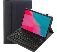 Étui Clavier Pour Tablette Lenovo Tab M10 Plus 10,3 Pouces Fhd (Tb-X606f/Tb-X606x) / K10 (Tb-X6c6), Coque Intelligente Avec Clavier Bluetooth Sans Fil Amovible Magnétique Qwerty, Noir