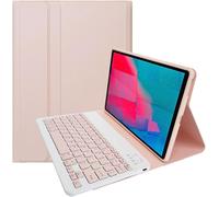 Étui Clavier Pour Tablette Lenovo Tab M10 Plus 10,3 Pouces Fhd (Tb-X606f/Tb-X606x) / K10 (Tb-X6c6), Coque Intelligente Avec Clavier Bluetooth Sans Fil Amovible Magnétique Qwerty, Rose