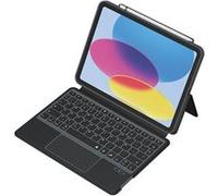 Etui clavier Qwerty espagnol MW Quick Note pour iPad 10.9" 10ème génération 2022 Noir Noir E