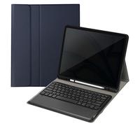 Étui Clavier QWERTY pour iPad Air 13 M4 2026 Détachable avec Support Mayaxess Bleu nuit