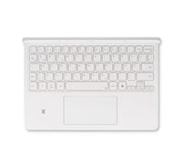 Samsung EF-DX725 Étui de Protection pour Tablette Galaxy Tab S9 | Tab S9 FE avec Clavier QWERTZ et Bouton AI - Étui Fin en Deux Parties pour Tablette - Blanc