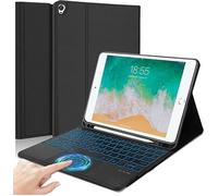 Étui Clavier Touchpad pour iPad Pro 12.9 2015/2017, 1ère/2ème Génération, A1584/A1652/A1670/A1671/A1821, AZERTY Français Clavier