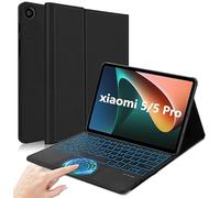 Étui Clavier Touchpad pour Xiaomi Pad 5/5 Pro, AZERTY Français Clavier Bluetooth Rétroéclairé Détachable avec Étui Touchpad pour Mi Pad 5/5 Pro 11 Pouces 2021