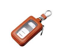 Étui Clé Voiture - Peau de Vache 9x5,5x2 cm | Pochette en Cuir avec Porte-Clés Intelligent | Housse Télécommande Lève-Vitre et Style Décontracté pour Conduite Voyage et Organisation