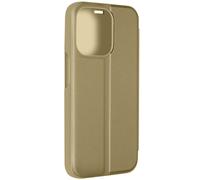 Étui Clear View pour iPhone 15 Pro Max Clapet Miroir Fonction Support Or