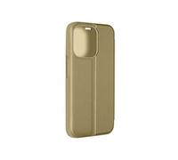 Etui Clear View pour iPhone 15 Pro Max Clapet Miroir Fonction Support Or