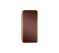 Etui Clear View pour Samsung Galaxy S22 avec Clapet Miroir Support Vidéo rose gold